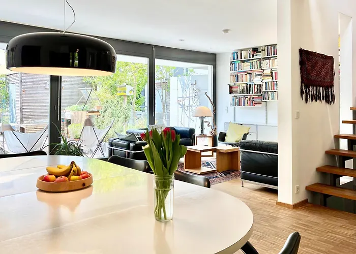 Tatil Evi Snug 7 - Design House In Starnberg, Terrace, Lake, Munich South *