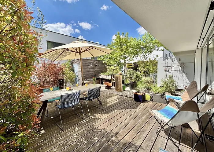 Tatil Evi Snug 7 - Design House In Starnberg, Terrace, Lake, Munich South *